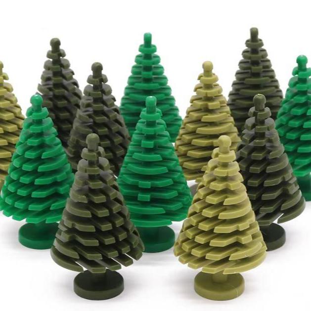 10 x Sapins moyens 6.2 cm -ref 3471