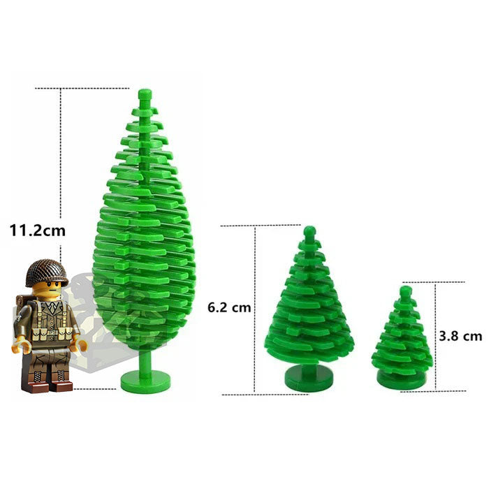 10 x petits Sapins 3.8 cm -Ref 2435