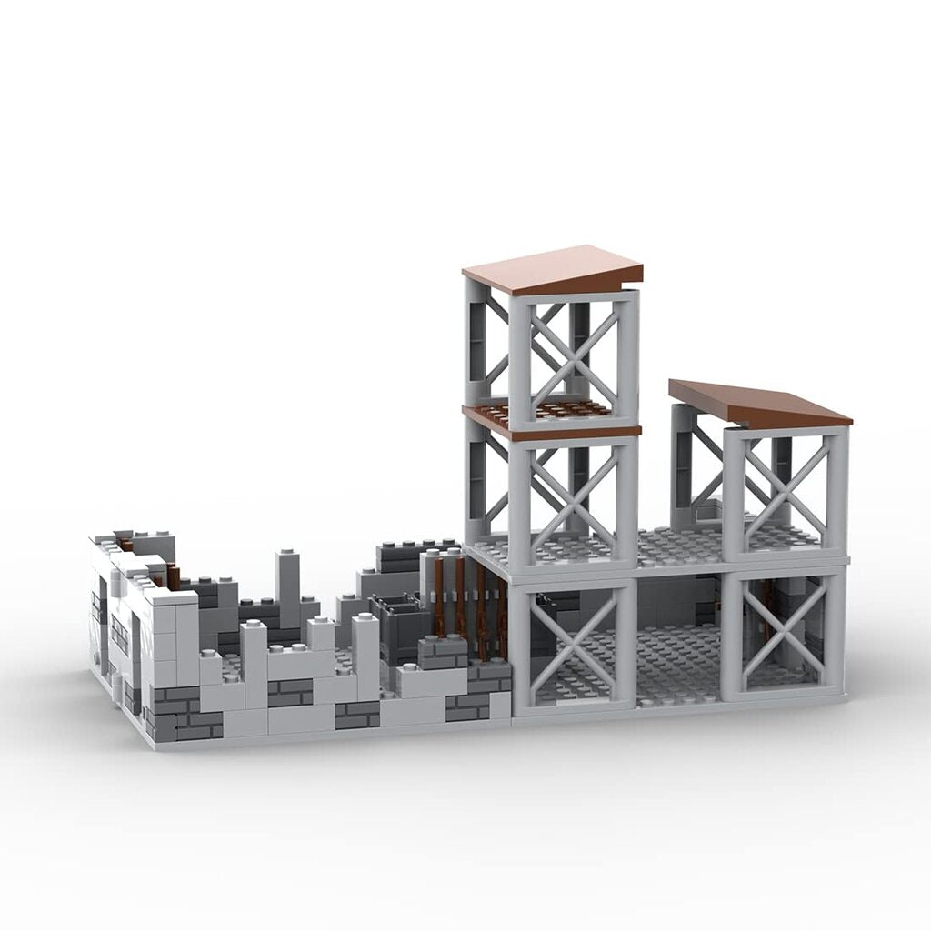 Un camp militaire fortifie inspire des lignes de defense de la Premiere et Seconde Guerre mondiale. Un decor strategique pour vos mises en scene.