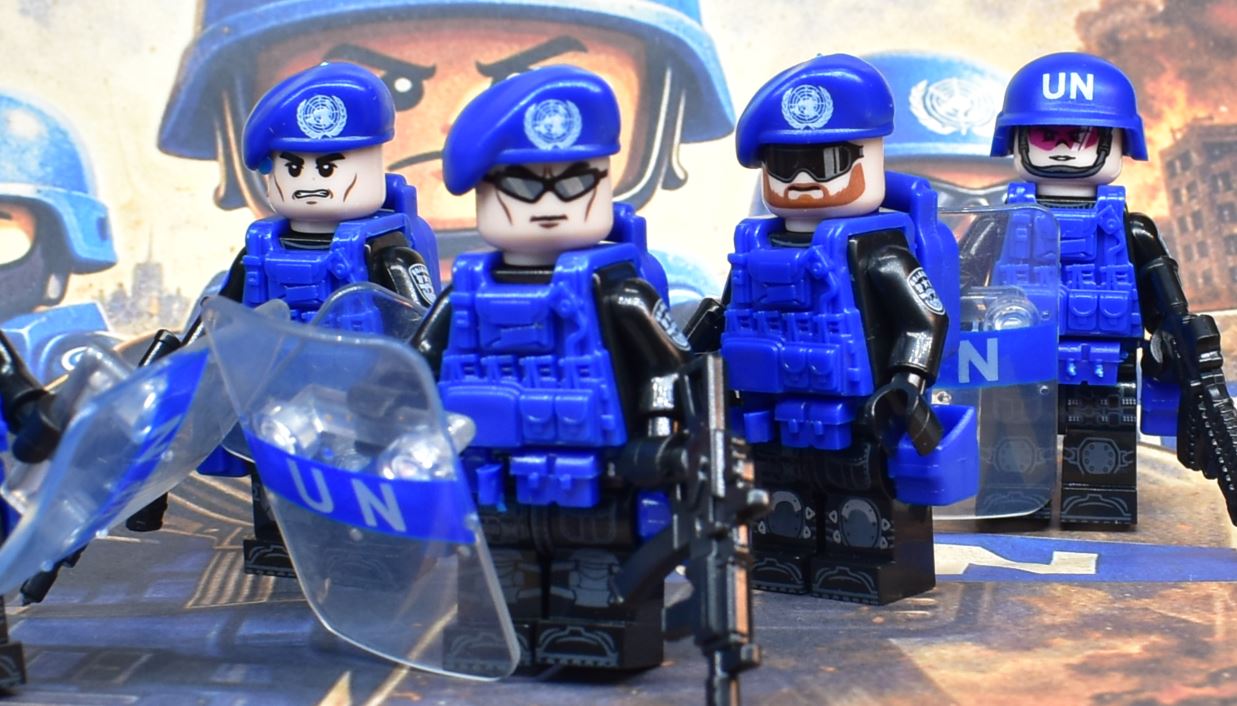 Casques Bleus ONU - Pack de 6 soldats Maintien de la Paix