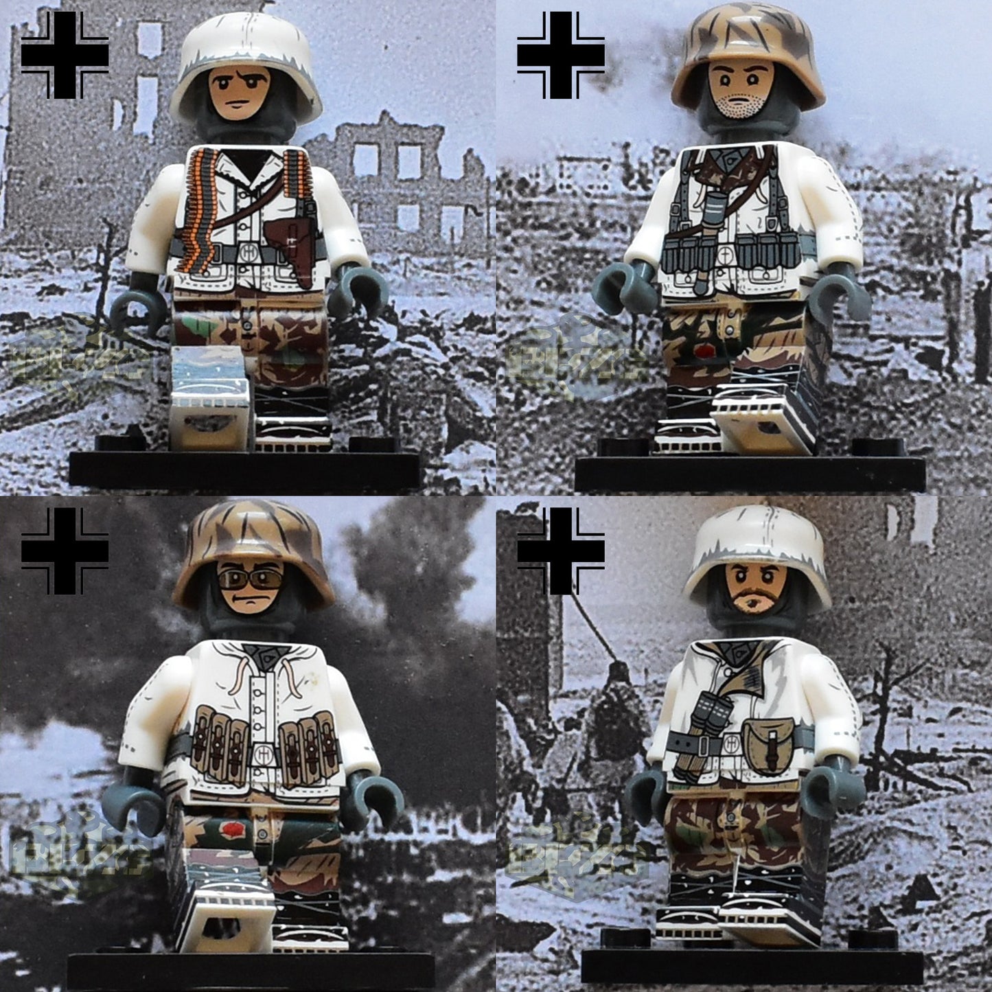 GROUPE DE COMBAT WEHRMACHT CAMOUFLAGE HIVER