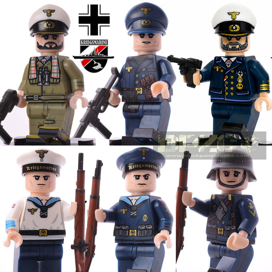 PACK COMPLET KRIEGSMARINE 6 FIGURINES